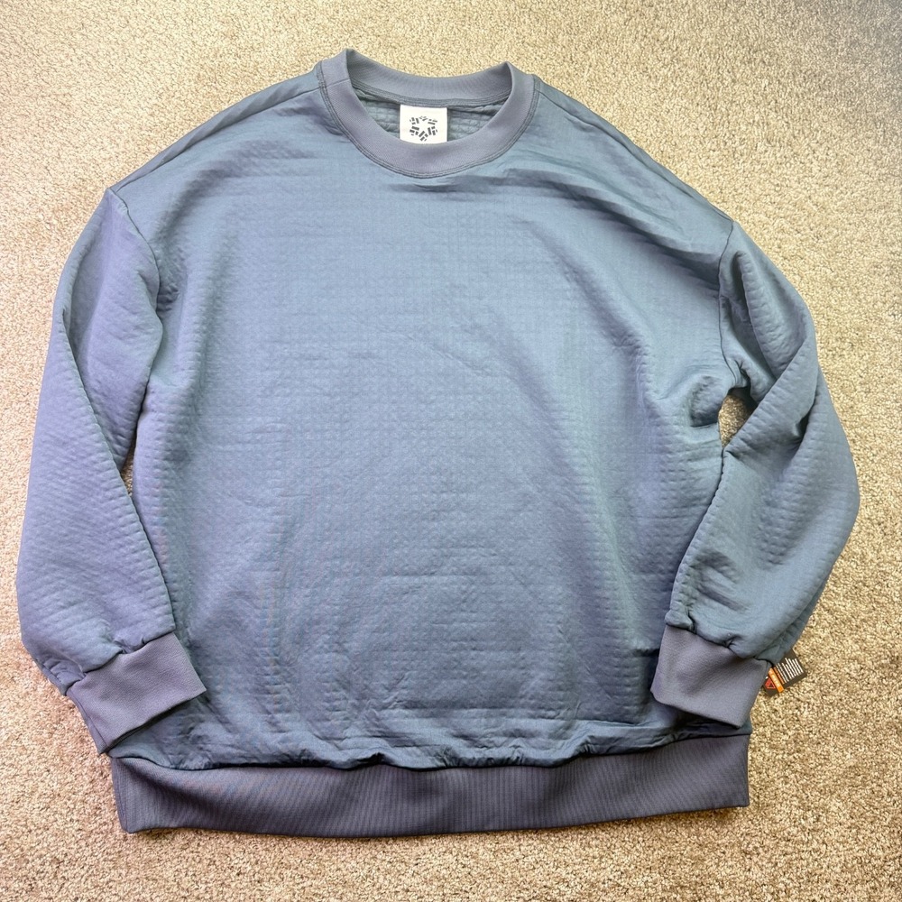 Men's Obermeyer Explorer Tech Crew Shirt Blue Nights Size Large NEW